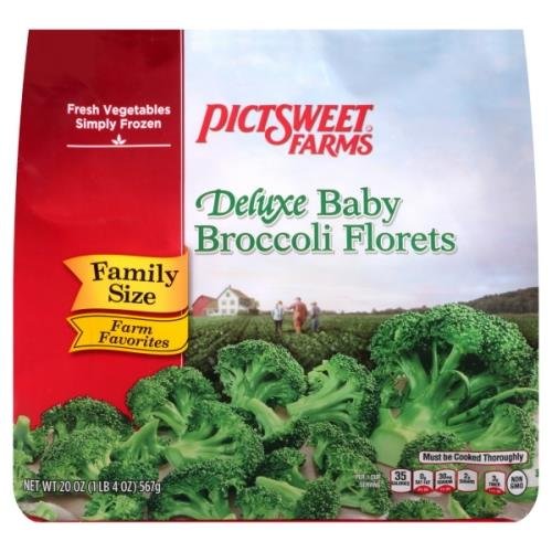 Pictsweet Baby Broccoli Florets, Deluxe, Family Size Grocery Heart