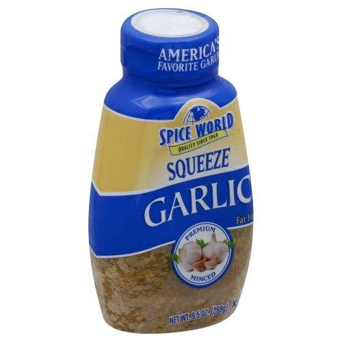 Spice World Minced Garlic Squeeze bottle Grocery Heart