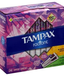 Tampax Radiant Unscented Tampons - Duo Pack