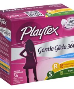 Playtex Gentle Glide Regular/Super Absorbency Unscented Tampons