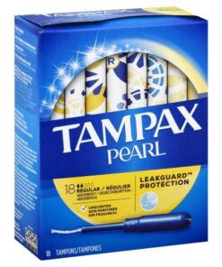 Tampax Pearl Unscented Regular Plastic Tampons