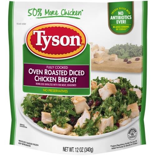 TYSON GRILLED AND READY Fully Cooked Oven Roasted Diced Chicken Breast