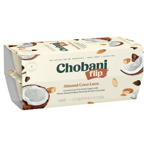 Chobani Flip Greek Yogurt Almond Coco Loco Cups Grocery Heart