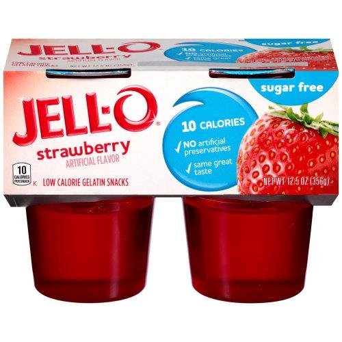 Jell O Sugar Free Strawberry Gelatin Snacks - Grocery Heart