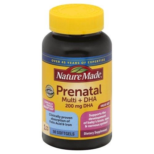 Nature Made Prenatal Multi + DHA - 200 mg - Grocery Heart