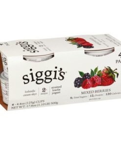 Siggis Yogurt, Lowfat, Mixed Berries, Strained