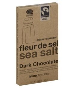 Jelina Chocolatier Fair Trade Sea Salt Chocolate Bar