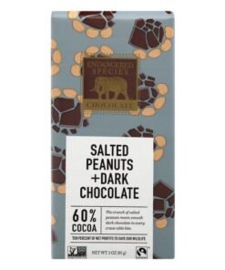 Endangered Species Chocolate, Dark, Smooth, with Salted Peanuts