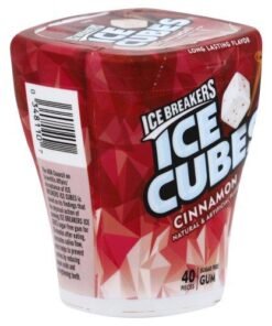 Ice Breakers Ice Cubes Sugar Free Cinnamon Gum, 40 ct