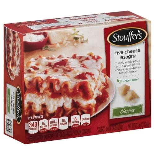 Stouffers Classics Five Cheese Lasagna Grocery Heart