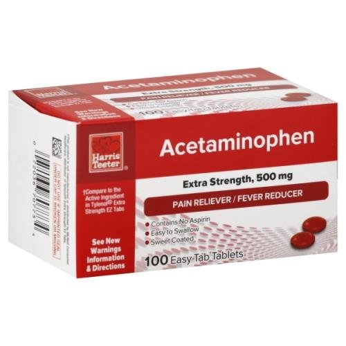 Store Brand Acetaminophen Extra Strength Grocery Heart