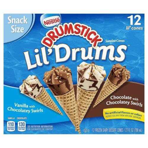 NESTLE Lil' Drums Ice Cream Cones Grocery Heart